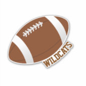 Custom Football Aufkleber (Vorderseite)