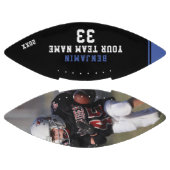 Custom Football Blue Name Name Team Foto (Paneele)