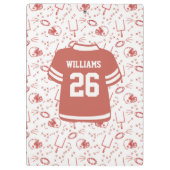 Custom Football Coach Clipboard Illustriert Sports Klemmbrett (Rückseite)