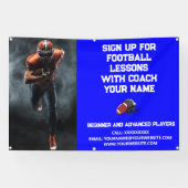 Custom Football Coach Coachte Klassenunterricht Bl Banner (Horizontal)