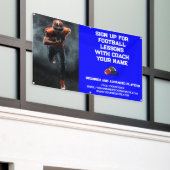Custom Football Coach Coachte Klassenunterricht Bl Banner (Äußeres Gebäude)