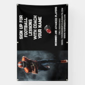 Custom Football Coach Coachte Klassenunterricht Sc Banner (Vertikal)