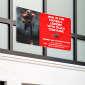 Custom Football Coach Gecoacht Klassenunterricht R Banner (Äußeres Gebäude)