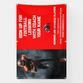 Custom Football Coach Gecoacht Klassenunterricht R Banner (Vertikal)