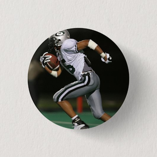 Custom Football Foto Sports Button (Vorderseite)