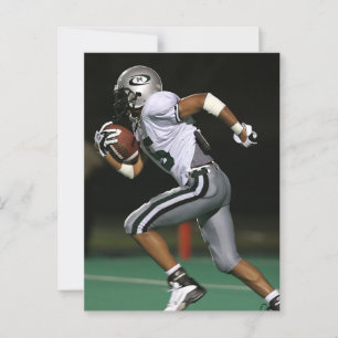 Custom Football Foto Sports Postkarte
