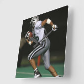 Custom Football Foto Sports Quadratische Wanduhr (Winkel)