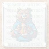 Custom Football Glasuntersetzer (Rückseite)