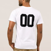 Custom Football Jersey Name Number Personalized T-Shirt (Rückseite)