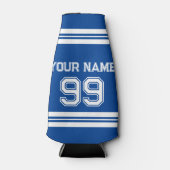 Custom Football Jersey Nummer athletic Streifen Flaschenkühler (Vorderseite)