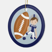 Custom Football Kid Keramikornament (Links)