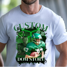 Custom Football Legend Vintage Bootleg Style T-Shirt