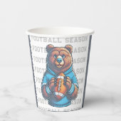 Custom Football Pappbecher (Vorderseite)