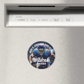Custom Football Player Foto High School Spirit Magnet (In Situ (Geschirrspüler))