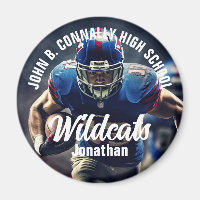 Custom Football Player Foto High School Spirit