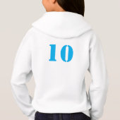 Custom Football Player Girl, Birthday Gift Hoodie (Rückseite)