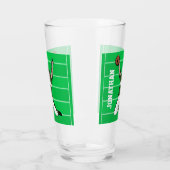 Custom Football Player Touchdown Green Glas (Links)