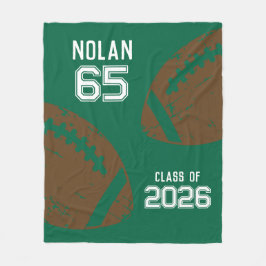 Custom Football Senior Player Class Fleecedecke