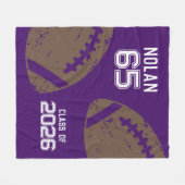 Custom Football Senior Player Class Fleecedecke (Vorderseite (Horizontal))
