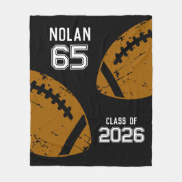 Custom Football Senior Player Class Fleecedecke