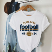 Custom Football Team Blue and Brown Women's
