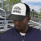 Custom Football Team Name Black Truckerkappe