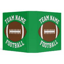 Custom Football Team Name Coach's Playbook