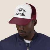 Custom Football Team Name Maroon Truckerkappe (Beispiel)