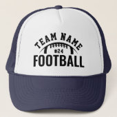 Custom Football Team Name Navy Truckerkappe (Vorderseite)