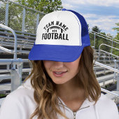 Custom Football Team Name Royal Blue Truckerkappe