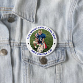 Custom Football Team Photo Button (Beispiel)