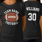 Custom Football Team, Player & Number Girls Sport T-Shirt