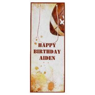 Custom Football Theme Party Geschenktüte Für Weinflaschen