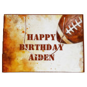 Custom Football Theme Party Große Geschenktüte (Vorderseite)