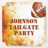 Custom Football Theme Party Untersetzer (Vorderseite)