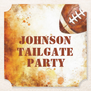Custom Football Theme Party Untersetzer