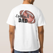 Custom Football Vater T - Shirt (Rückseite)