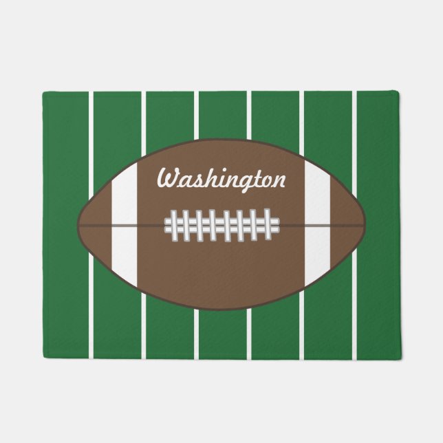 Custom Football Welcome Doormat Rug Fußmatte (Vorderseite)