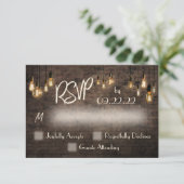 Custom for Allison and Gary, RSVP Karte (Stehend Vorderseite)