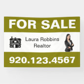 Custom For Sale Realtor Photo Business Template Banner (Horizontal)