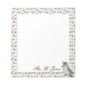 Custom For The Birds Notizblock (Vorderseite)