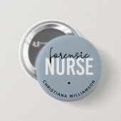 Custom Forensic Nurse | Geschenke für Kriminaltech Button (Vorne & Hinten)