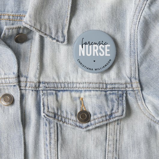 Custom Forensic Nurse | Geschenke für Kriminaltech Button (Beispiel)