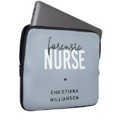 Custom Forensic Nurse | Geschenke für Kriminaltech Laptopschutzhülle (Vorne Rechts)
