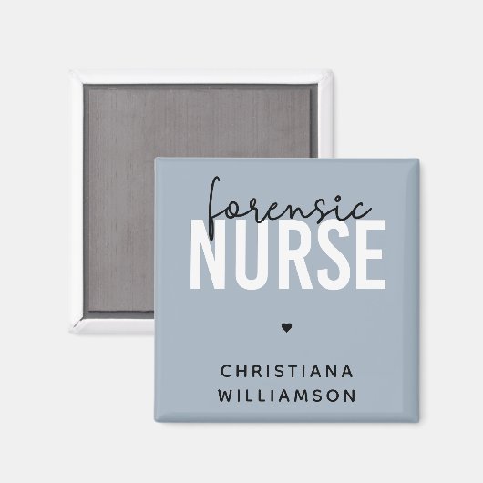 Custom Forensic Nurse | Geschenke für Kriminaltech Magnet (Vorderseite/Rückseite)