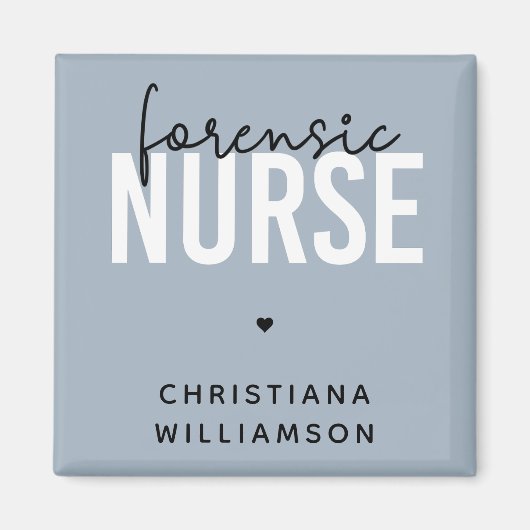 Custom Forensic Nurse | Geschenke für Kriminaltech Magnet (Vorne)