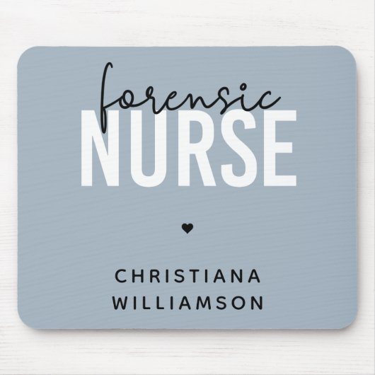 Custom Forensic Nurse | Geschenke für Kriminaltech Mousepad (Vorne)