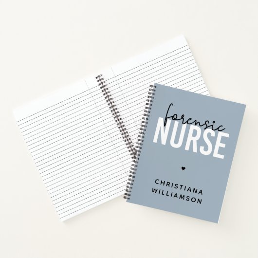 Custom Forensic Nurse | Geschenke für Kriminaltech Notizblock (Innenseite)