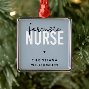 Custom Forensic Nurse   Geschenke für Kriminaltech Ornament Aus Metall