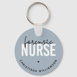 Custom Forensic Nurse Geschenke für Kriminaltech Schlüsselanhänger